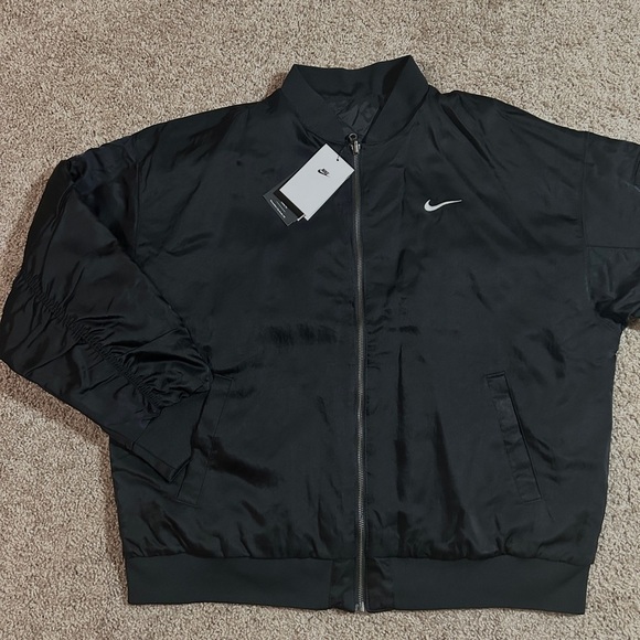 Nike Sportswear Women's Reversible Bomber Jacket Black XL - Picture 3 of 14